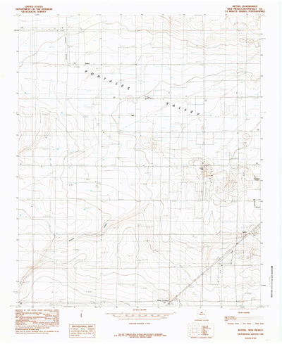 United States Geological Survey Bethel, NM (1985, 24000-Scale) digital map