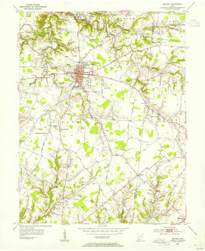 United States Geological Survey Bethel, OH (1953, 24000-Scale) digital map