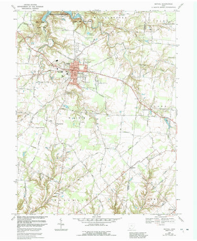 United States Geological Survey Bethel, OH (1968, 24000-Scale) digital map