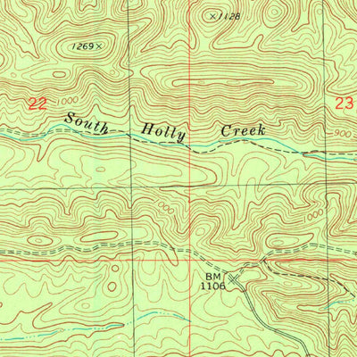United States Geological Survey Bethel, OK (1982, 24000-Scale) digital map