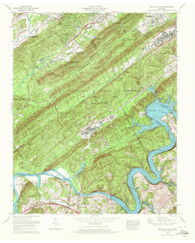United States Geological Survey Bethel Valley, TN (1968, 24000-Scale) digital map