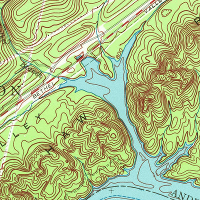 United States Geological Survey Bethel Valley, TN (1968, 24000-Scale) digital map