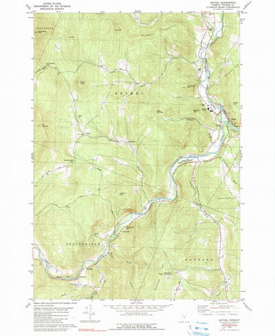 United States Geological Survey Bethel, VT (1980, 24000-Scale) digital map