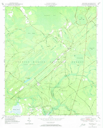 United States Geological Survey Bethera, SC (1948, 24000-Scale) digital map