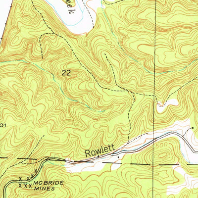 United States Geological Survey Bethesda, AR (1942, 24000-Scale) digital map