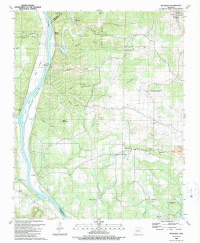 United States Geological Survey Bethesda, AR (1989, 24000-Scale) digital map