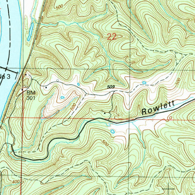 United States Geological Survey Bethesda, AR (1989, 24000-Scale) digital map