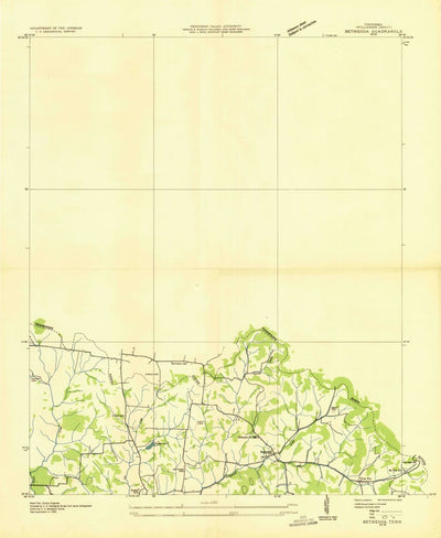 United States Geological Survey Bethesda, TN (1936, 24000-Scale) digital map