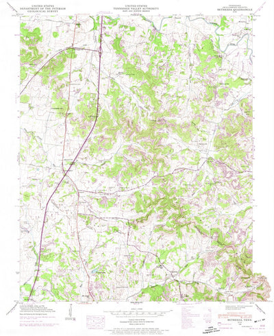 United States Geological Survey Bethesda, TN (1946, 24000-Scale) digital map
