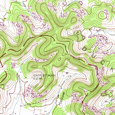 United States Geological Survey Bethesda, TN (1946, 24000-Scale) digital map