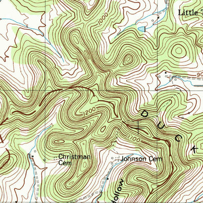 United States Geological Survey Bethesda, TN (1982, 24000-Scale) digital map