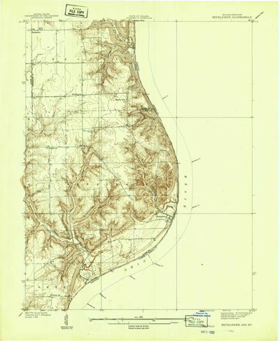 United States Geological Survey Bethlehem, IN-KY (1939, 24000-Scale) digital map