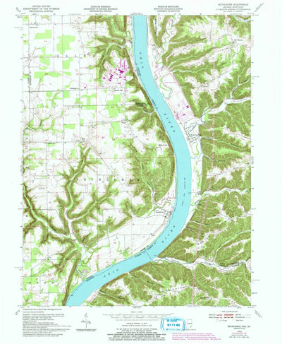 United States Geological Survey Bethlehem, IN-KY (1953, 24000-Scale) digital map
