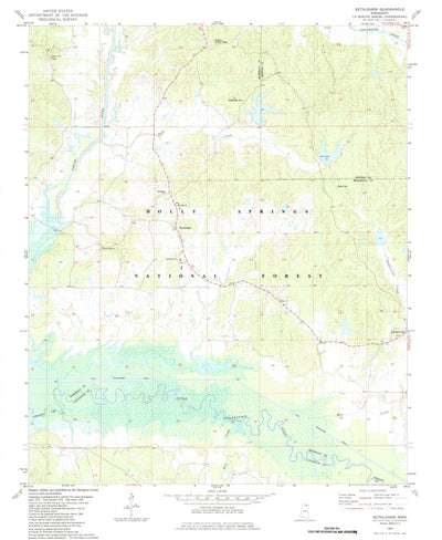 United States Geological Survey Bethlehem, MS (1982, 24000-Scale) digital map
