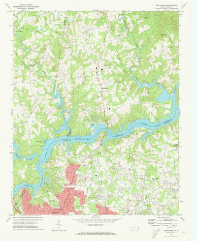 United States Geological Survey Bethlehem, NC (1970, 24000-Scale) digital map