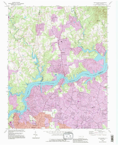 United States Geological Survey Bethlehem, NC (1993, 24000-Scale) digital map
