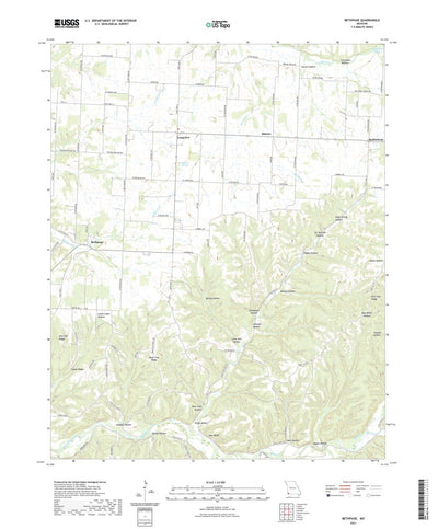 United States Geological Survey Bethpage, MO (2021, 24000-Scale) digital map
