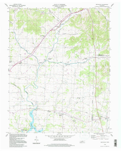 United States Geological Survey Bethpage, TN (1994, 24000-Scale) digital map