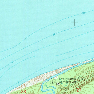 United States Geological Survey Betsy Lake NW, MI (1968, 24000-Scale) digital map