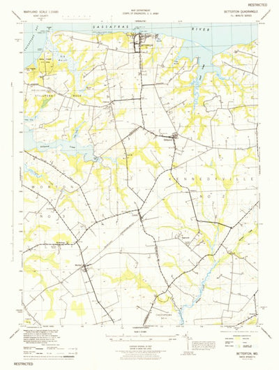 United States Geological Survey Betterton, MD (1944, 31680-Scale) digital map