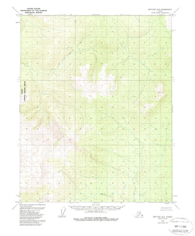 United States Geological Survey Bettles A-2, AK (1970, 63360-Scale) digital map