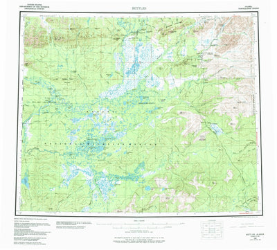 United States Geological Survey Bettles, AK (1956, 250000-Scale) digital map