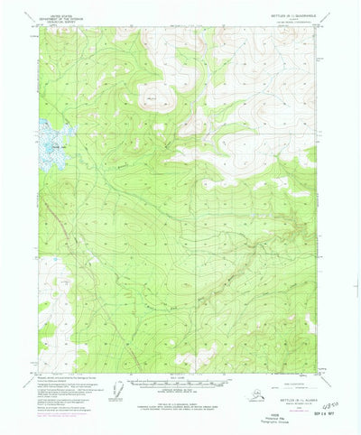 United States Geological Survey Bettles B-1, AK (1970, 63360-Scale) digital map