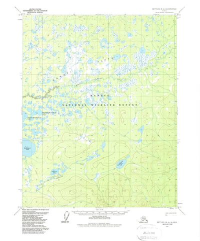 United States Geological Survey Bettles B-4, AK (1970, 63360-Scale) digital map