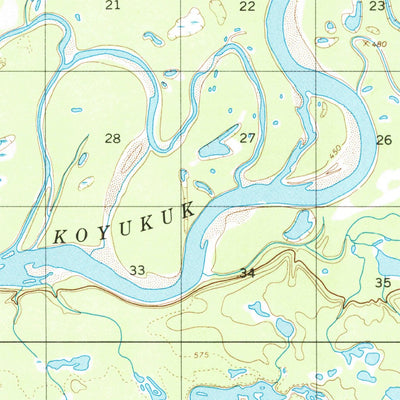 United States Geological Survey Bettles C-5, AK (1970, 63360-Scale) digital map