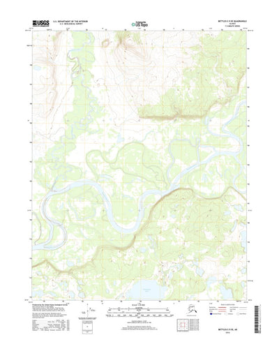 United States Geological Survey Bettles C-5 SE, AK (2016, 25000-Scale) digital map