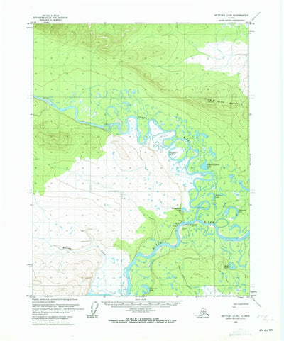 United States Geological Survey Bettles C-6, AK (1970, 63360-Scale) digital map