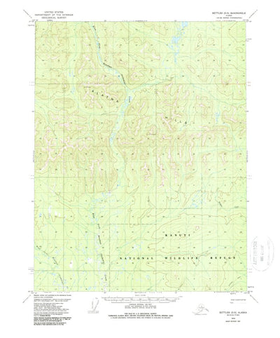 United States Geological Survey Bettles D-5, AK (1970, 63360-Scale) digital map