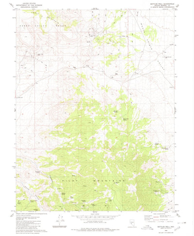 United States Geological Survey Bettles Well, NV (1980, 24000-Scale) digital map