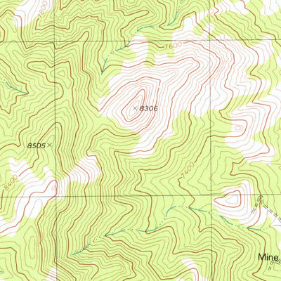 United States Geological Survey Bettles Well, NV (1980, 24000-Scale) digital map