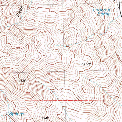 United States Geological Survey Betty Creek, NV (1981, 24000-Scale) digital map