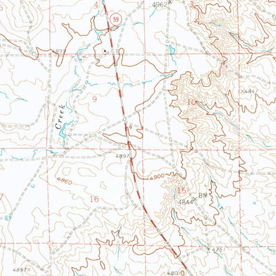 United States Geological Survey Betty Reservoir, WY (1959, 62500-Scale) digital map