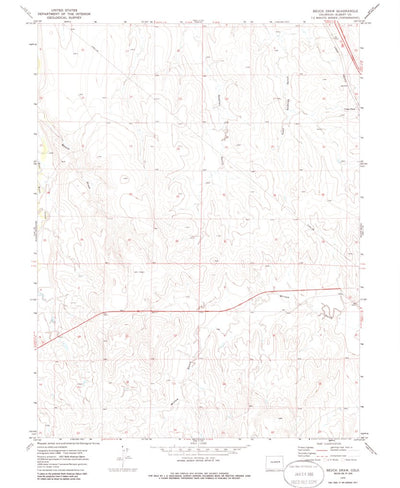 United States Geological Survey Beuck Draw, CO (1970, 24000-Scale) digital map