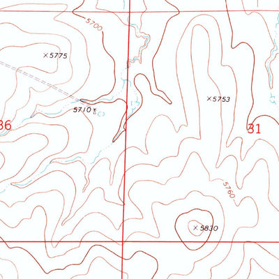 United States Geological Survey Beuck Draw, CO (1970, 24000-Scale) digital map