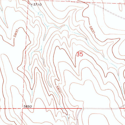 United States Geological Survey Beuck Draw, CO (1970, 24000-Scale) digital map