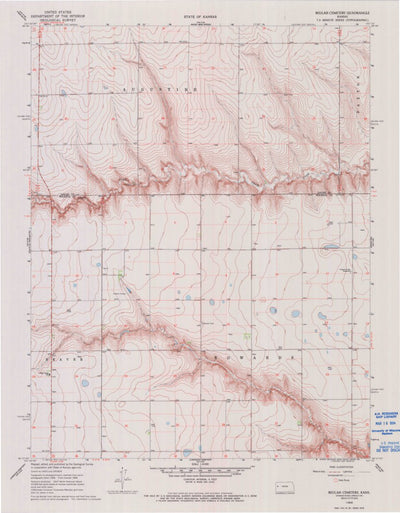 United States Geological Survey Beulah Cemetery, KS (1968, 24000-Scale) digital map
