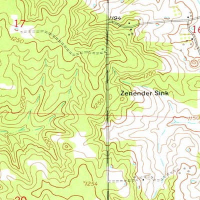 United States Geological Survey Beulah, MO (1954, 24000-Scale) digital map