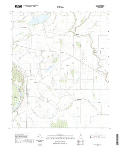 United States Geological Survey Beulah, MS (2020, 24000-Scale) digital map