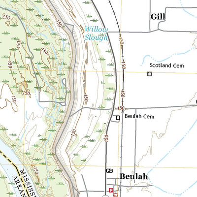 United States Geological Survey Beulah, MS (2020, 24000-Scale) digital map