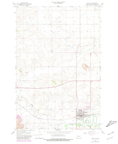 United States Geological Survey Beulah, ND (1968, 24000-Scale) digital map