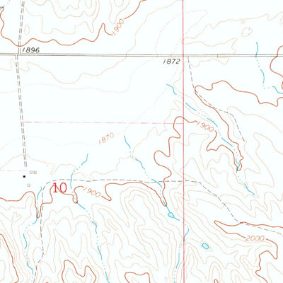 United States Geological Survey Beulah, ND (1968, 24000-Scale) digital map