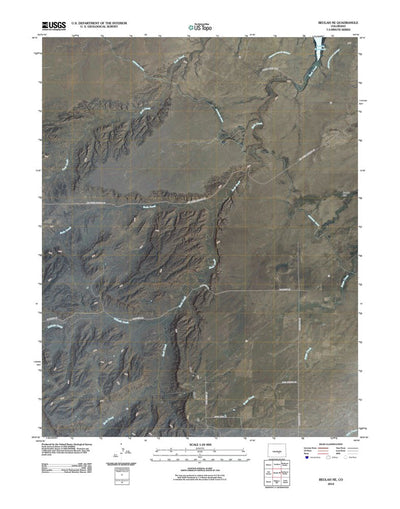 United States Geological Survey Beulah NE, CO (2010, 24000-Scale) digital map