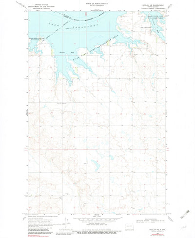 United States Geological Survey Beulah NE, ND (1969, 24000-Scale) digital map