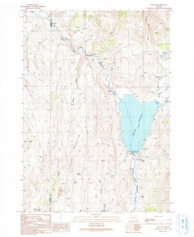 United States Geological Survey Beulah, OR (1990, 24000-Scale) digital map
