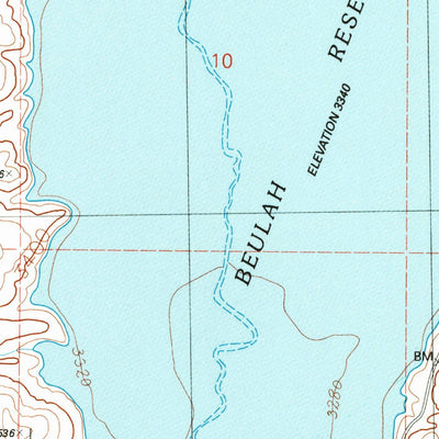 United States Geological Survey Beulah, OR (1990, 24000-Scale) digital map
