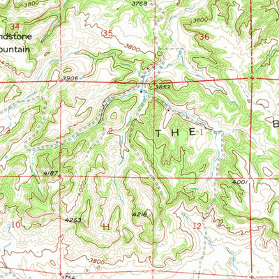United States Geological Survey Beulah, WY-SD (1958, 62500-Scale) digital map